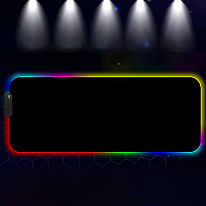 RGB LED Lighting Computer Gaming Mouse Pad with 10 Lighting Modes