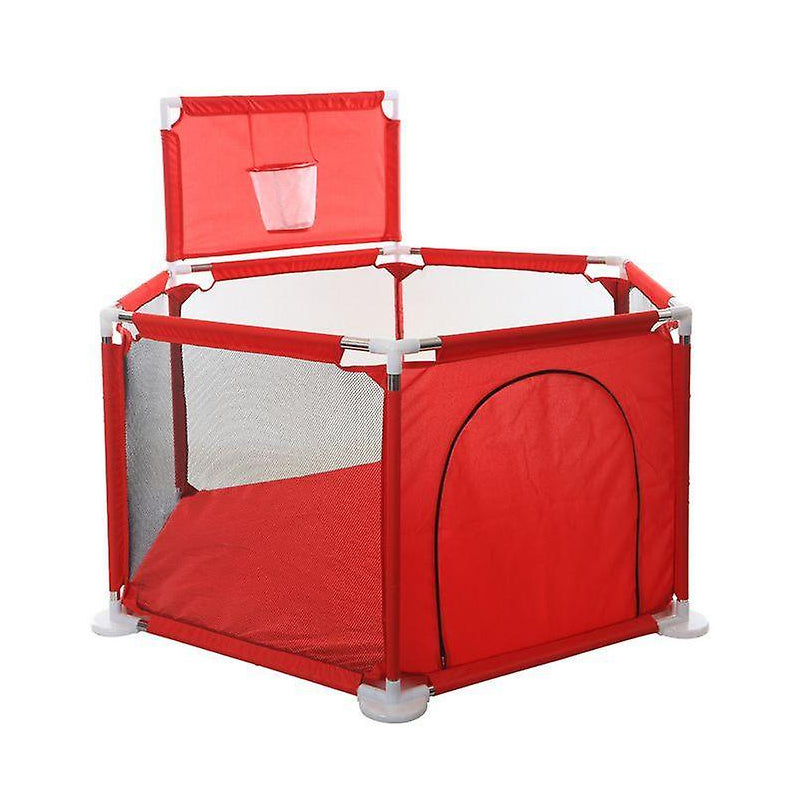 6 Sides Breathable Mesh Large Indoor Playpen for Toddlers and Babies