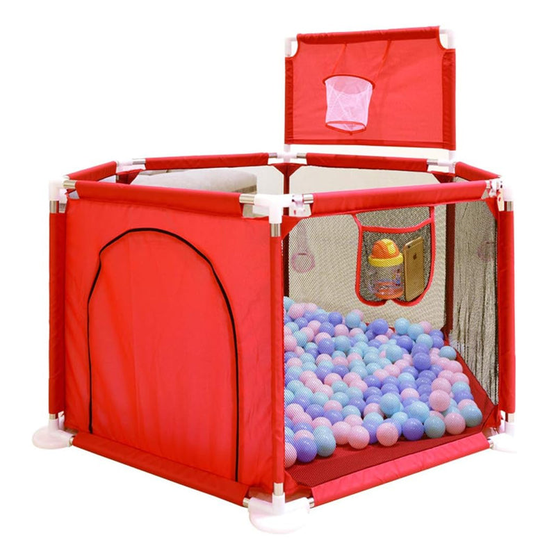 6 Sides Breathable Mesh Large Indoor Playpen for Toddlers and Babies