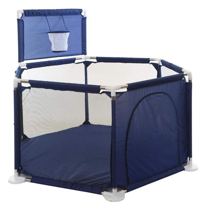 6 Sides Breathable Mesh Large Indoor Playpen for Toddlers and Babies