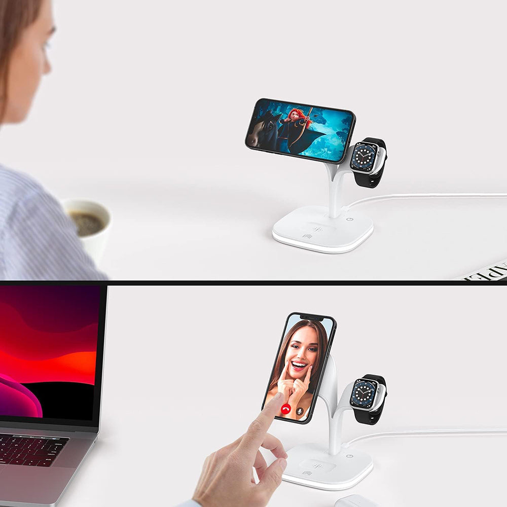 5 in1 Foldable Wireless Fast Charger Dock Station for Apple - Available in Black and White