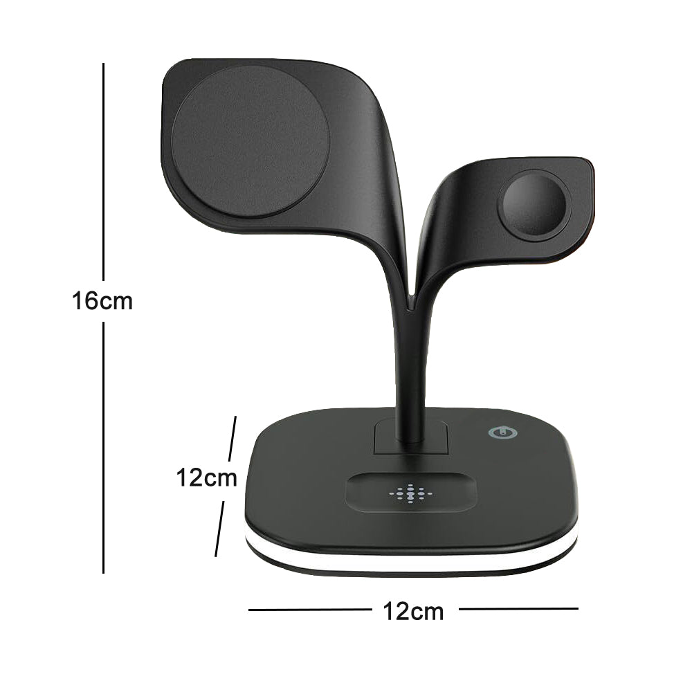 5 in1 Foldable Wireless Fast Charger Dock Station for Apple - Available in Black and White