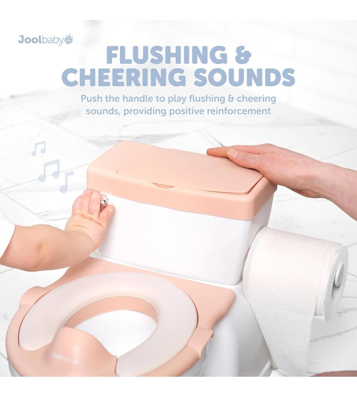 Jool Baby Real Feel Potty - Toilet Trainer with Wipes Storage & Music 🎶