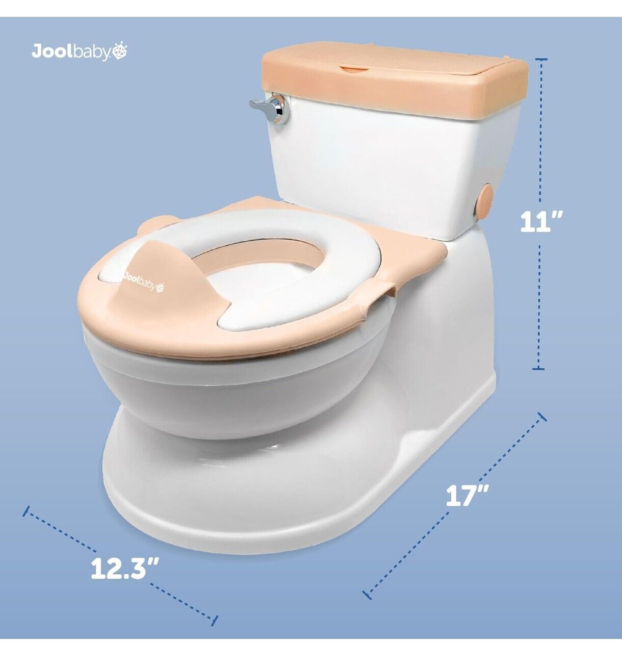 Jool Baby Real Feel Potty - Toilet Trainer with Wipes Storage & Music 🎶