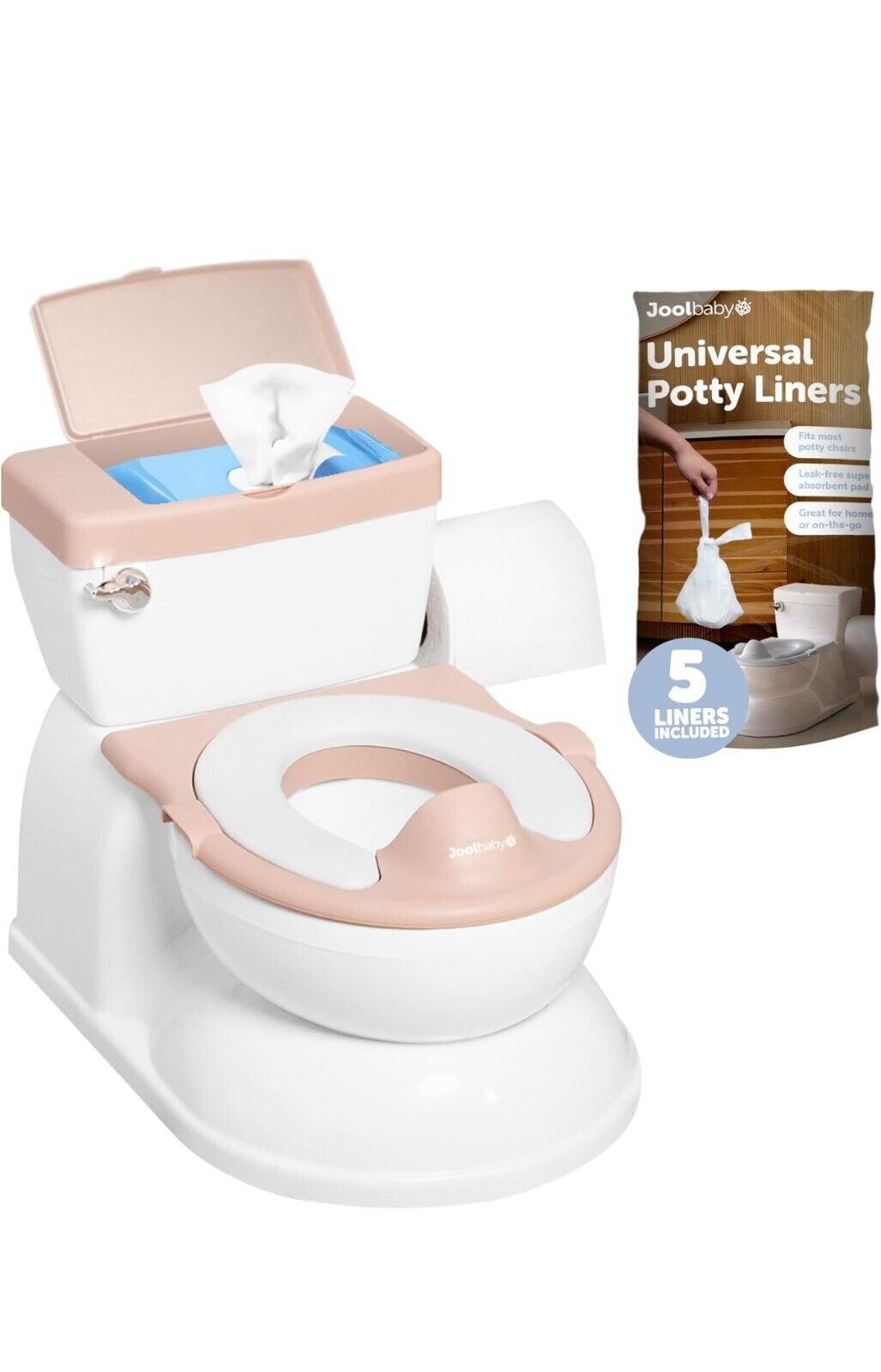 Jool Baby Real Feel Potty - Toilet Trainer with Wipes Storage & Music 🎶