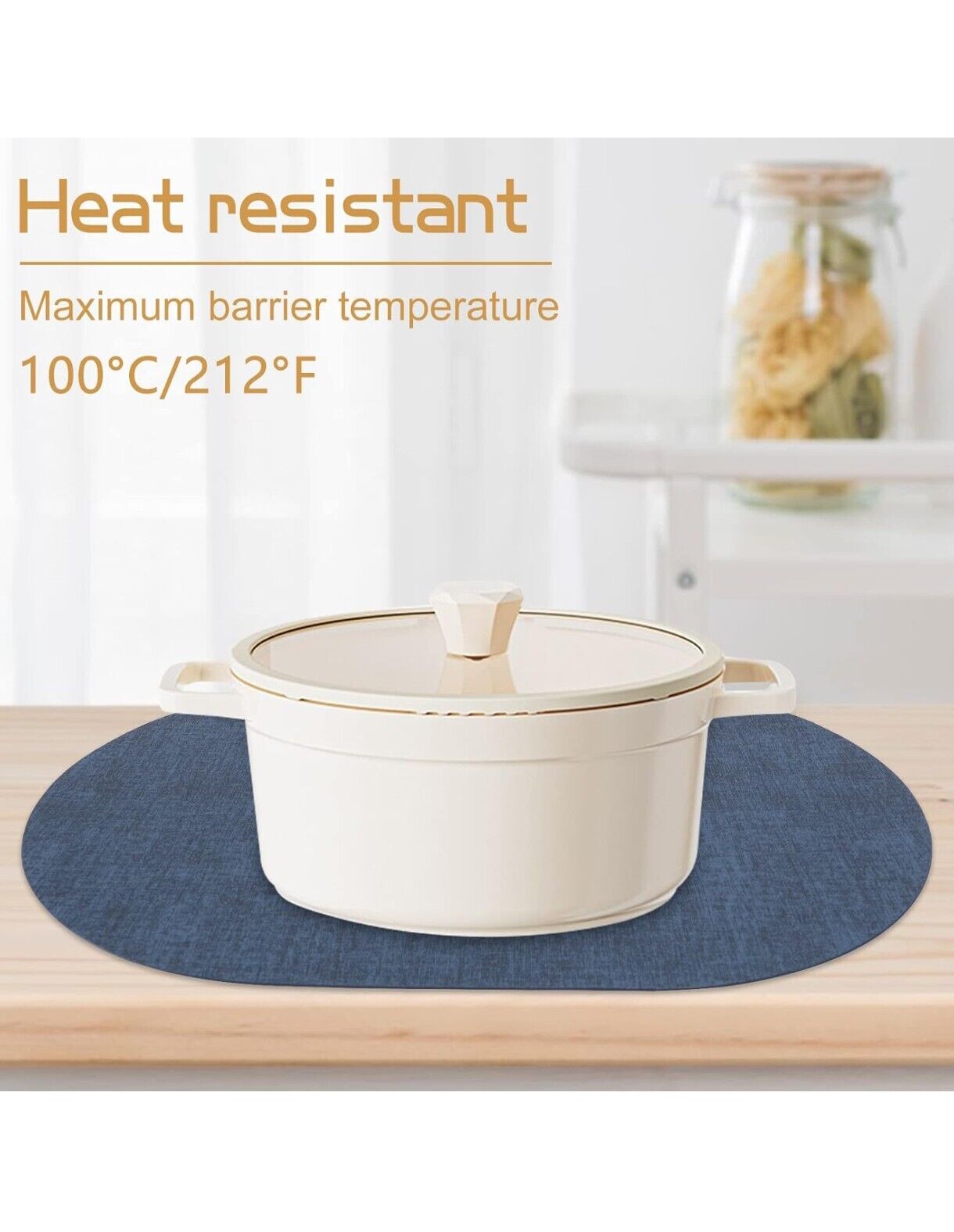 Placemats PU Leather Place Mats Washable Heat Resistant Table Mats Set of 6...