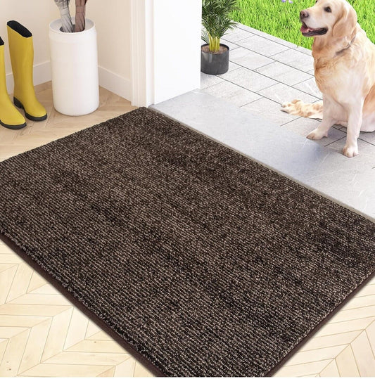 FCSDETAIL Dirt Trapper Indoor Mat - Machine Washable, Non-Slip Rug